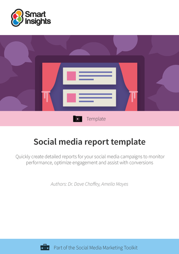 Social media report template