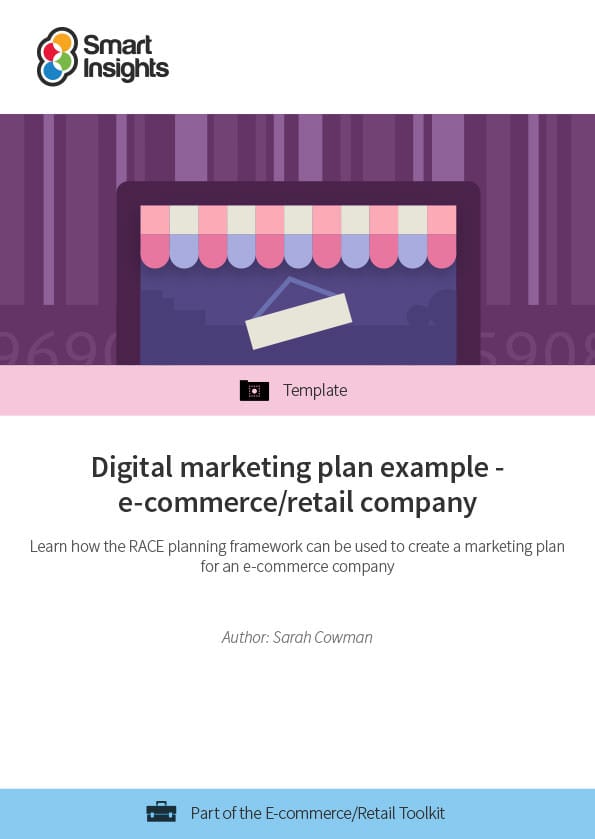 Digital marketing plan examples for an e-commerce/retail company