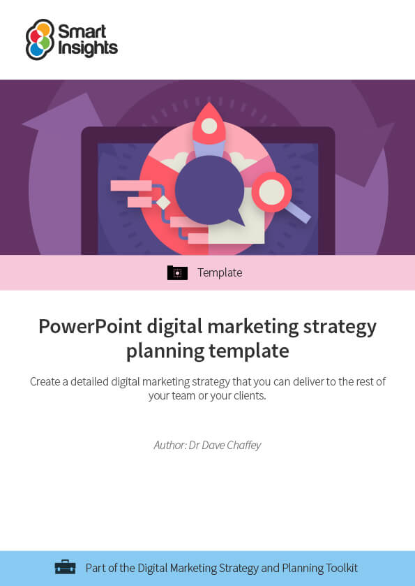 PowerPoint digital marketing strategy planning template